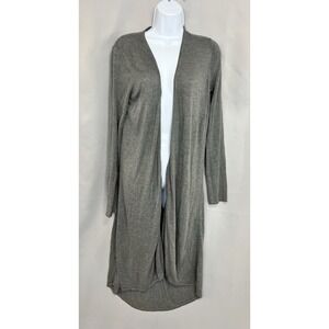 Express‎  Women's Gray Midi Cardigan Size Large